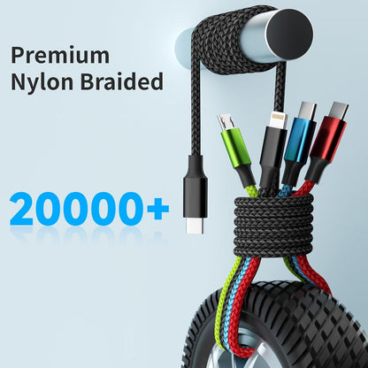 4 in 1 Multi Charging Cable, 5FT Charging Cords for Multiple Devices