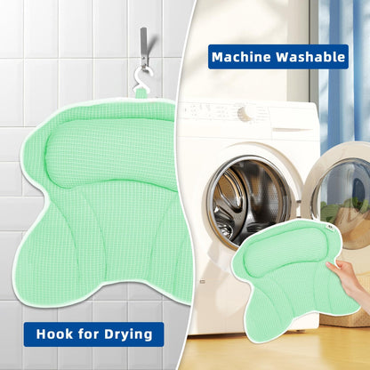 Bath Pillow, Bath Pillows for Tub Neck and Back Support