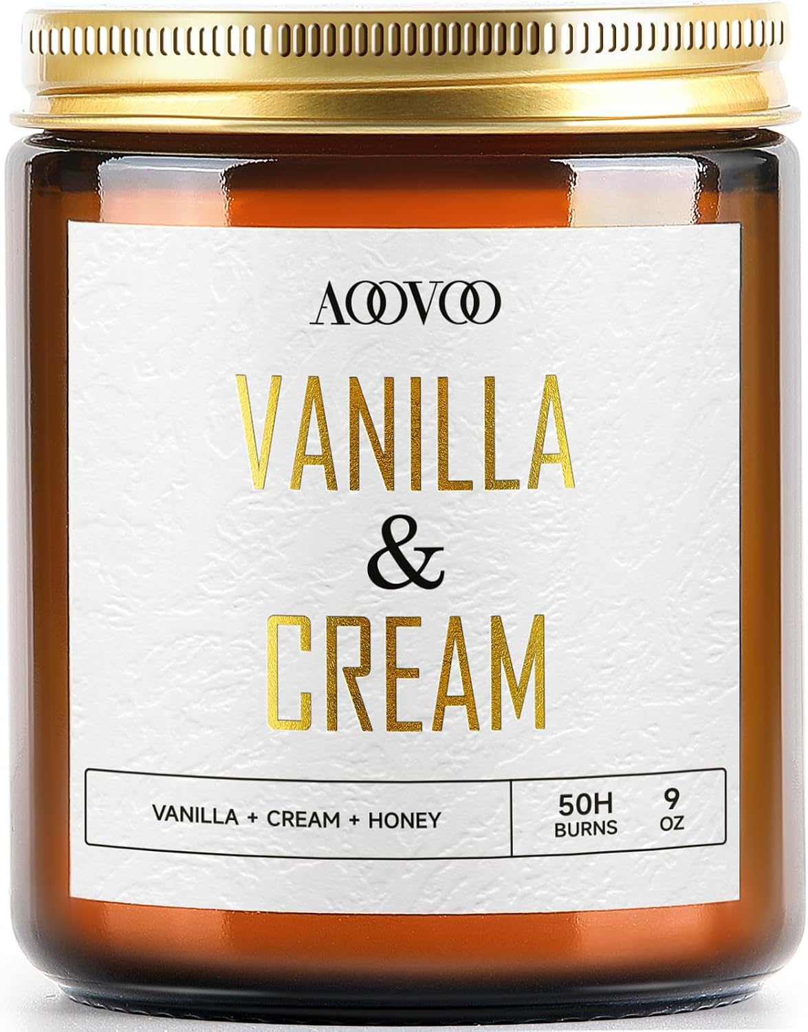 AOOVOO Coconut Vanilla Candles - 9 oz Scented Candles, Aromatherapy Candle, Soy Candle for Home Scented