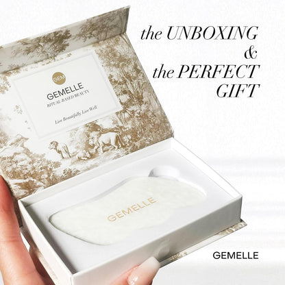 GEMELLE White Jade Gua Sha Tool