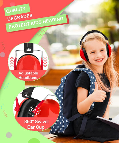 ZOHAN 032 Kids Noise Canceling Headphones - 25dB NRR Kids Ear Protection Earmuffs for School, Monster Jam, Fireworks, Travel, Air Show, Concert, Autism - Pink
