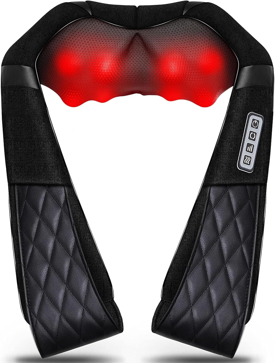 Blue Elf Shiatsu Neck Back Massager,Kneading Electric Massager with Heat