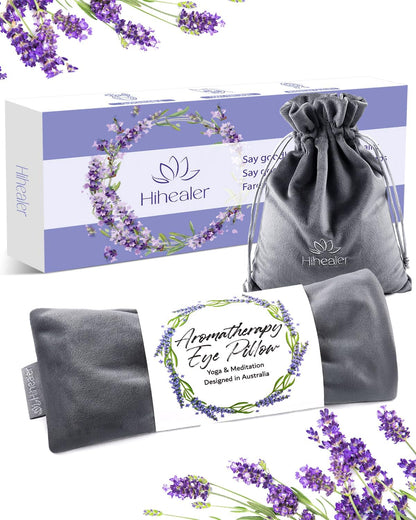 Hihealer Lavender Eye Pillow for Relaxation, Yoga, Sleep, Weighted Eye Mask