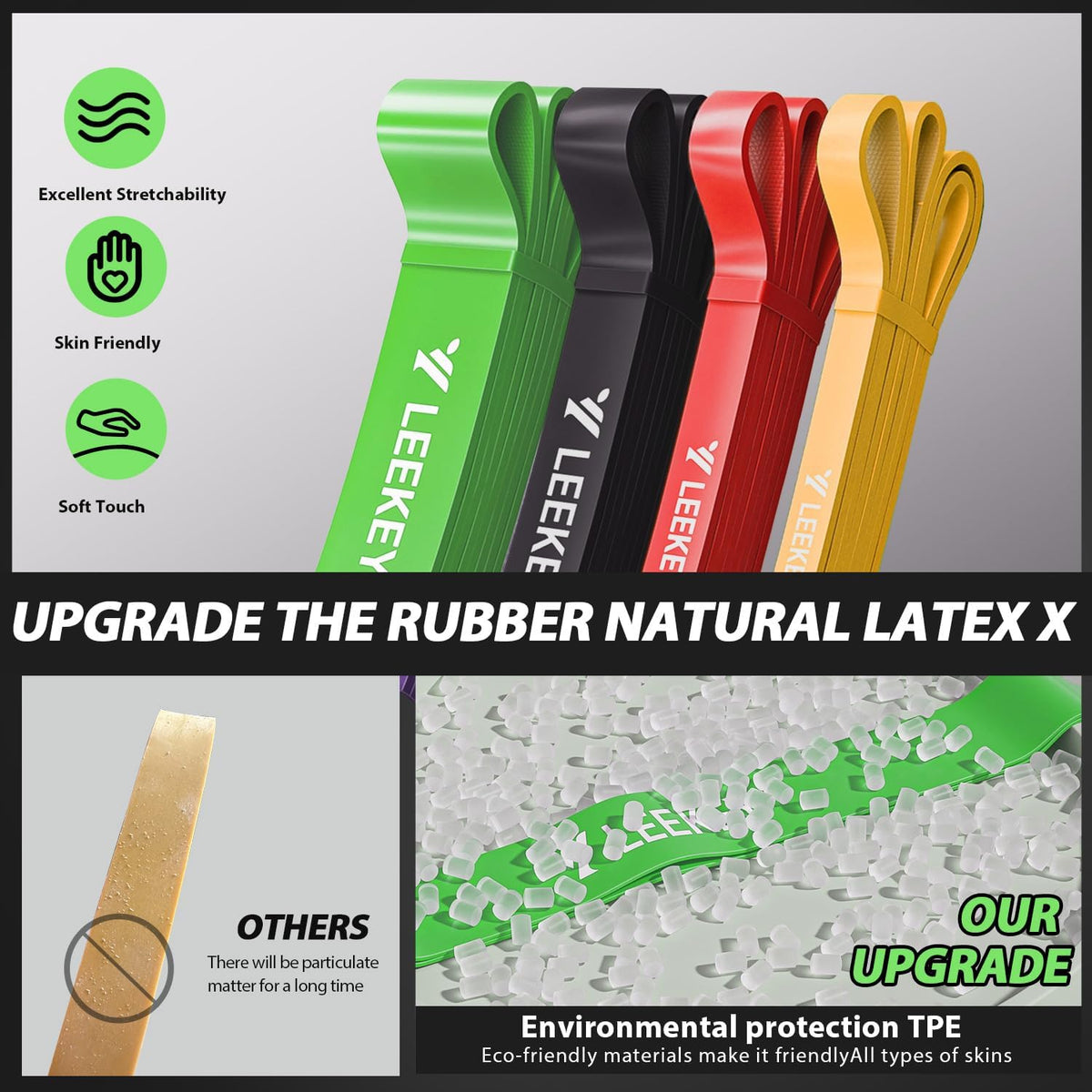 Resistance Bands for Pull Up Assist, Stretch Bands & Exercise Workout Set