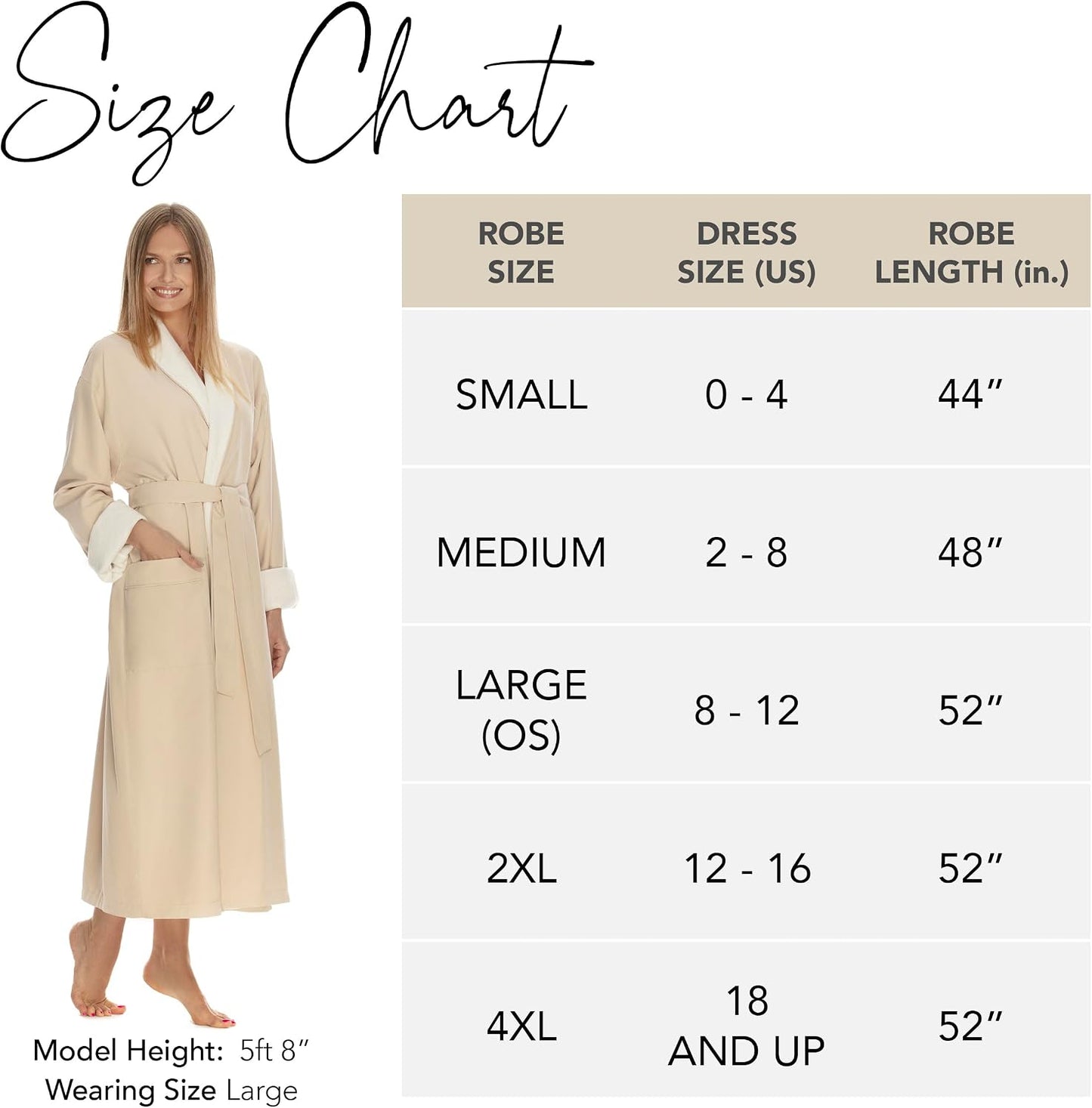 Women's Microfiber Robe by BOCA, Luxury Hotel Bathrobe, Generous Sizing