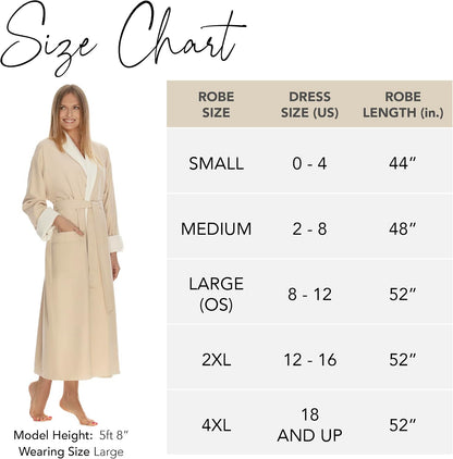 Women's Microfiber Robe by BOCA, Luxury Hotel Bathrobe, Generous Sizing