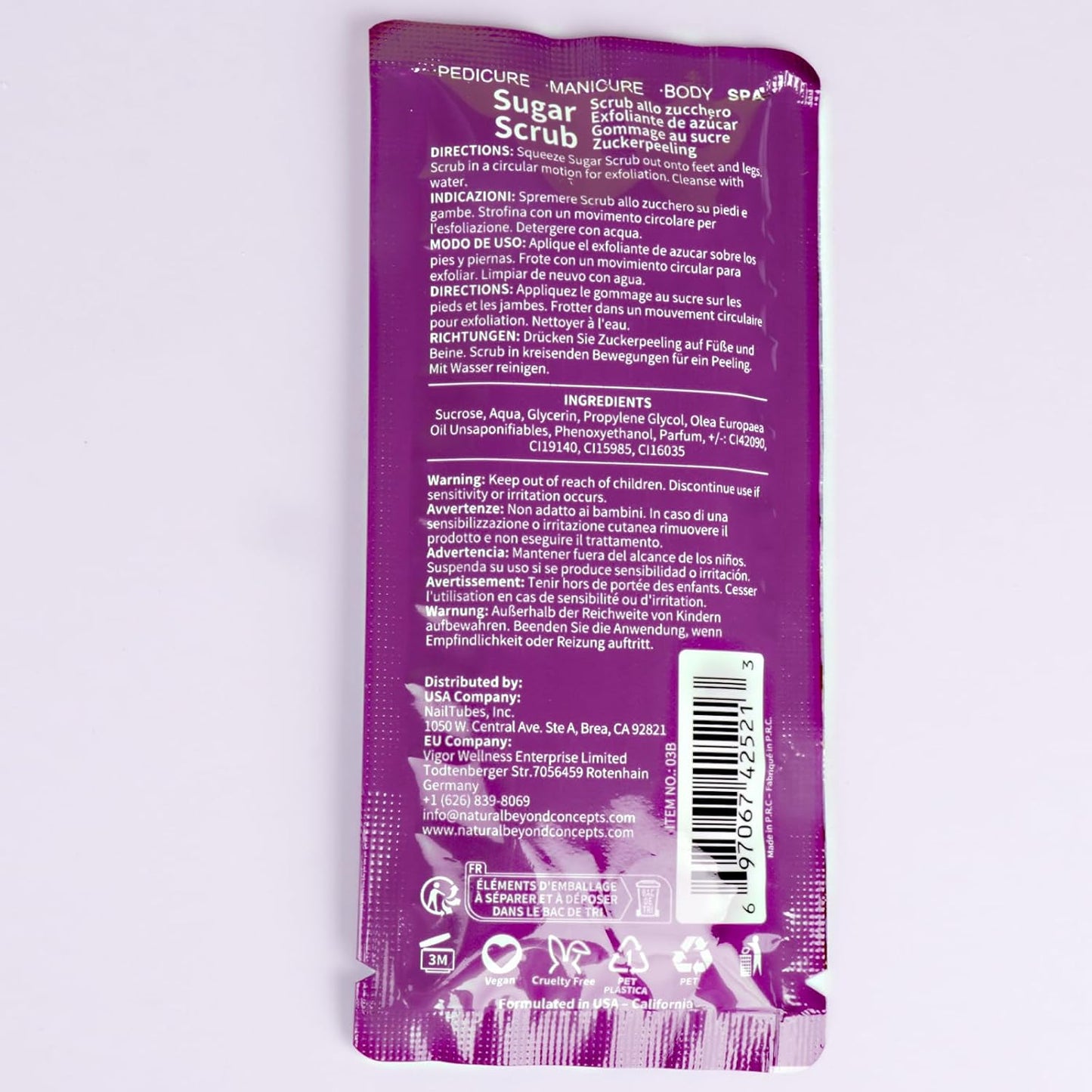 Pedicure Kit Foot Soak Set: Bubble Salt, Sugar Scrub, Massage Mask, Massage Lotion in a Box, 4 Step Foot Spa Kit for Dry Feet, Softens Calluses, Tired Feet（3 Set Lavender) - Colors A