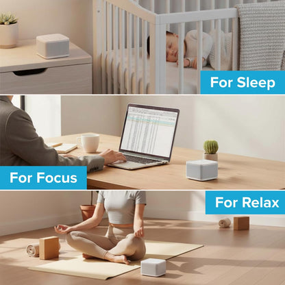 Big Red Rooster Sleep Sound Machine - White Noise Device for Kids and Babies with Rain and Nature Sounds - Portable Noise Cancellation for Nap Time, Bedroom, Nursery, or Office - 4x4x3 in