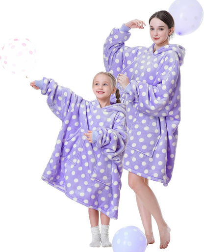 Aemicion Strawberry Blanket Hoodie,Oversized Sherpa Wearable Hooded Blanket,Warm Cozy Sweatshirt Gifts for Women Girls Adult