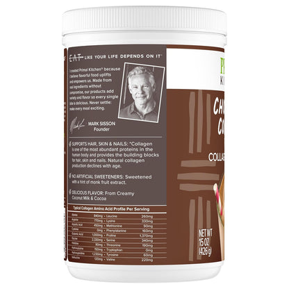 Primal Kitchen Matcha Collagen Keto Latte Powder, Sugar-Free Collagen Peptides, 9.33 Ounces