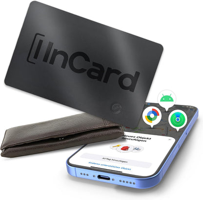 Wallet Tracker Card, Android & iPhone, Find My & Google, 5 Year Battery