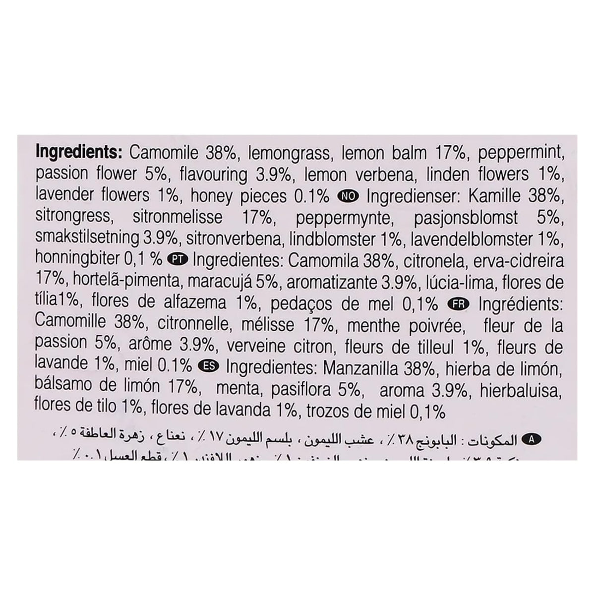 Ahmad Tea Herbal Tea, Camomile, Honey, & Lavender 'Sleep' Natural Benefits Teabags, 20 ct (Pack of 1) - Decaffeinated & Sugar-Free