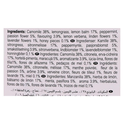 Ahmad Tea Herbal Tea, Camomile, Honey, & Lavender 'Sleep' Natural Benefits Teabags, 20 ct (Pack of 1) - Decaffeinated & Sugar-Free