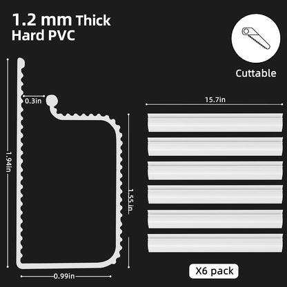 YECAYE Cable Management, 6 Pack, Black