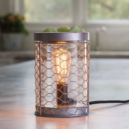 Candle Warmers ETC. Vintage Bulb Illumination Fragrance Warmer- Light-Up Warmer for Warming Scented Candle Wax Melts and Tarts to Freshen Room, Apothecary