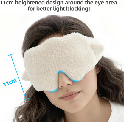 Sleep Mask 100% Mulberry Silk, Misty Blue