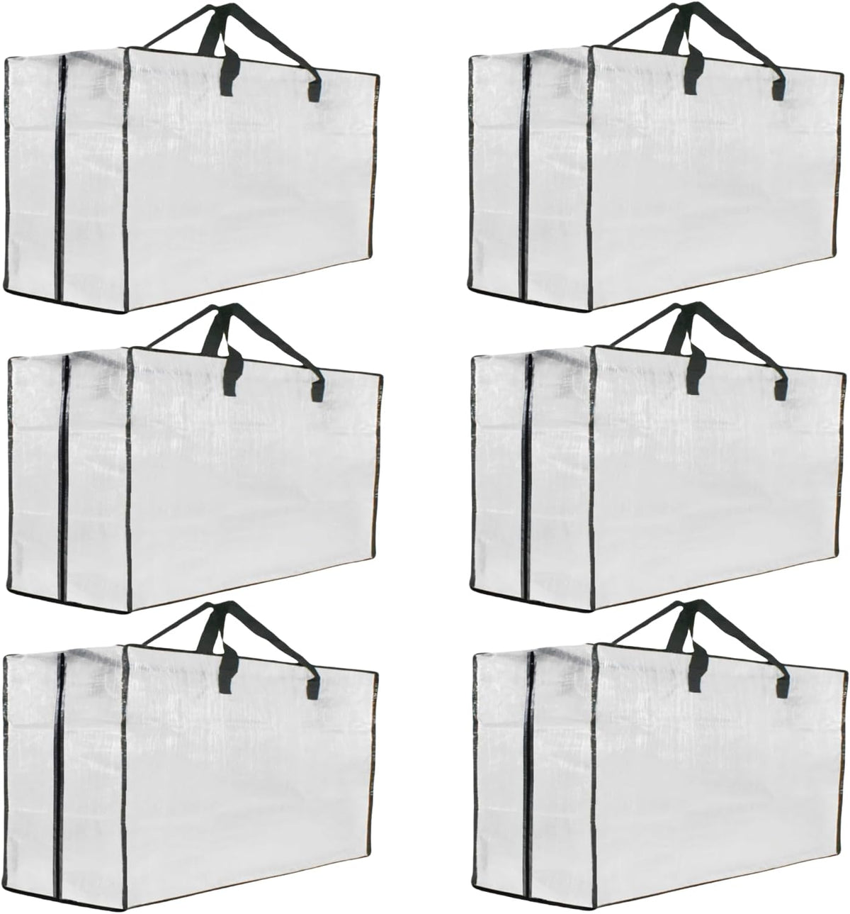 GONGKANGYUAN Heavy Duty Moving Bags, Extra Large Clear Storage Bags with Zipper and Handles, Moving Boxes & Storage Bins Alternative, Packing Supplies, Moving Supplies for Dorm Room Essentials