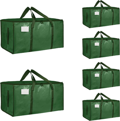 Moving Bags Extra Large - Heavy Duty Storage Totes with Wrap-Around Handles & Reinforced Zippers - Foldable Moving Box Alternative, Water-Resistant for Dorm, Closet & Under Bed Storage (Clear)
