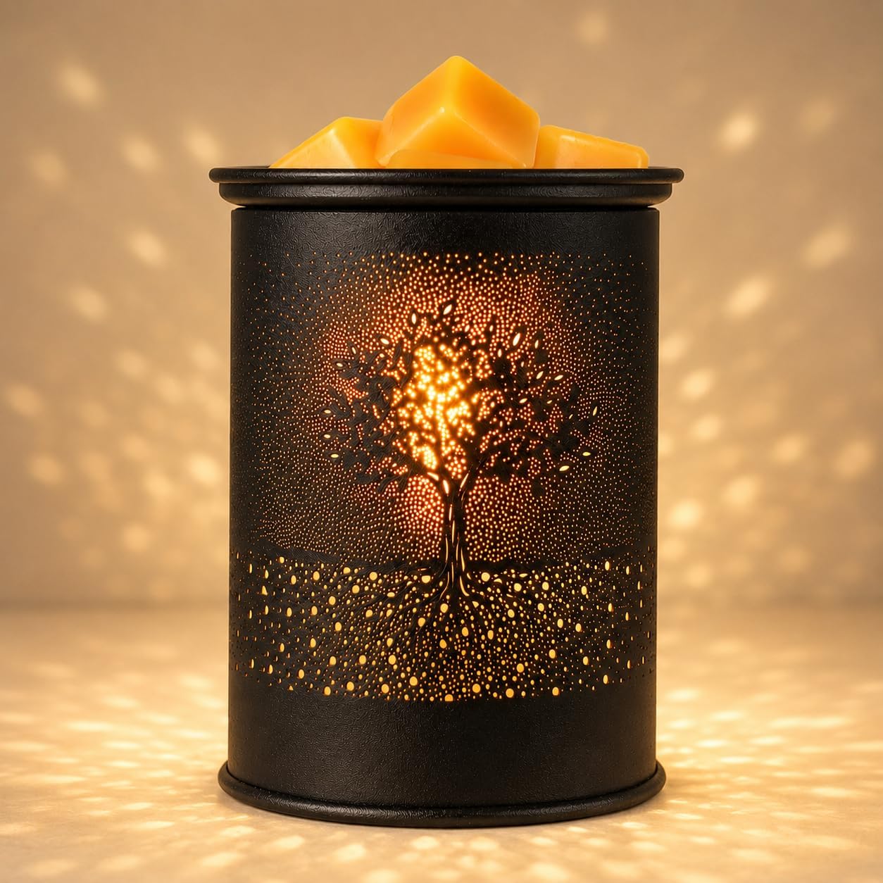 kobodon Wax Melt Warmer Metal Wax Warmer for Scented Wax Electric Fragrance Candle Oil Burner 2 in 1 Wax Melts as Gifts for Moms Grandma Women Girls(Sunflower)