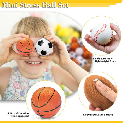 96 Pieces Motivational Stress Balls 2 Inch Inspirational Stress Relief Ball Bulk Hand Exercise Balls Encouraging Colorful Foam Balls Anxiety Small Balls with Quotes for Kids Adults Teens, 12 Styles
