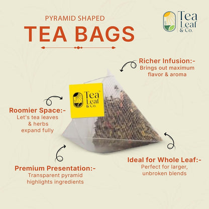 Lemon Ginger Green Tea 100 gm/3.5 oz, Natural Herbal Infusion, 50 Tea Bags