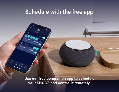 SNOOZ Smart White Noise Machine - Real Fan Inside for Non-Looping Sound, Portable Sleep Aid for Adults, Dogs, Travel, Home, Bedroom, Sleeping, Office Privacy, Therapy, & Baby Registry Essential- Cloud