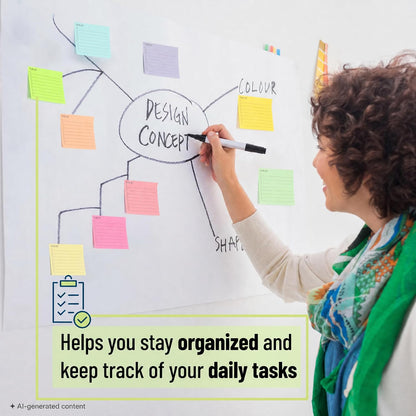 Mr. Pen- to Do List Sticky Notes, 3” x 5”, 9 Pads, 360 Sheets | Lined Checklist Sticky Pads with Smooth Writing, Easy Peel-Off, Thick Paper for Planning, Office, School & Daily Tasks