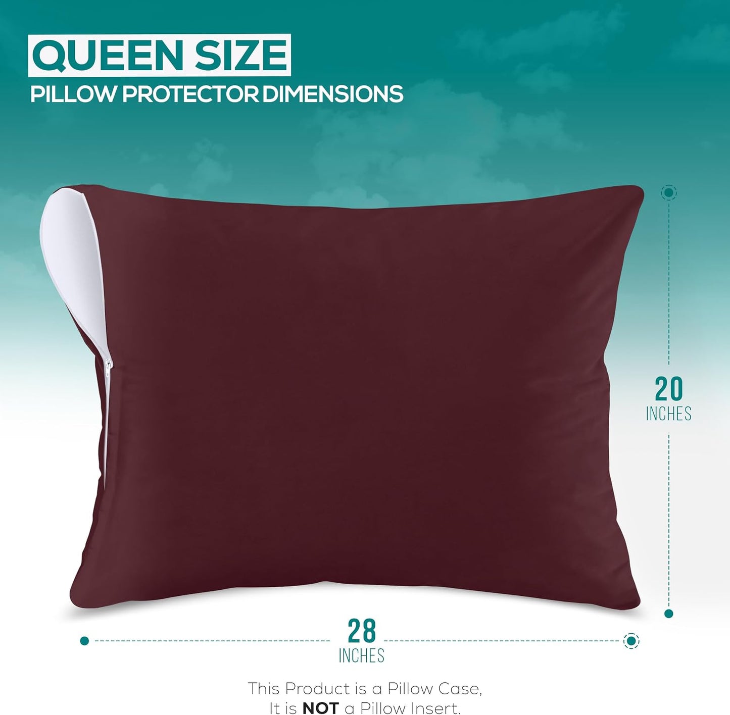 Utopia Bedding Premium 100% Waterproof Pillow Protectors with Zipper Standard Size (Set of 4), Bed Bug and Dust Mite Proof Zippered Pillow Covers, Pillow Encasement Cases, Gray