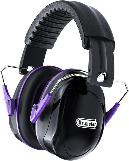 Dr.meter Ear Protection Ear Muffs, Noise Cancelling Headphones for Adults Kids 31dB Earmuffs for Noise Reduction, Hearing Protection for Shooting Gun Range, Mowing, Monster Jam, Sensory, Fireworks