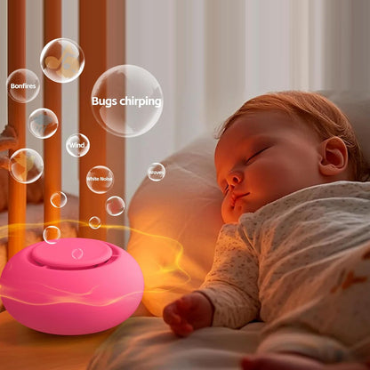 Portable Baby Sound Machine [White Noise for Babies Kids Adults][Timer Function][20 Soothing Sounds][Sleep Soother] 15 Hours Battery Life, Travel,Registry,Gifts,Shower,Clips on Baby Stroller