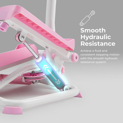 Sunny Health & Fitness Smart Stair Stepper w/Handlebar & Resistance Bands