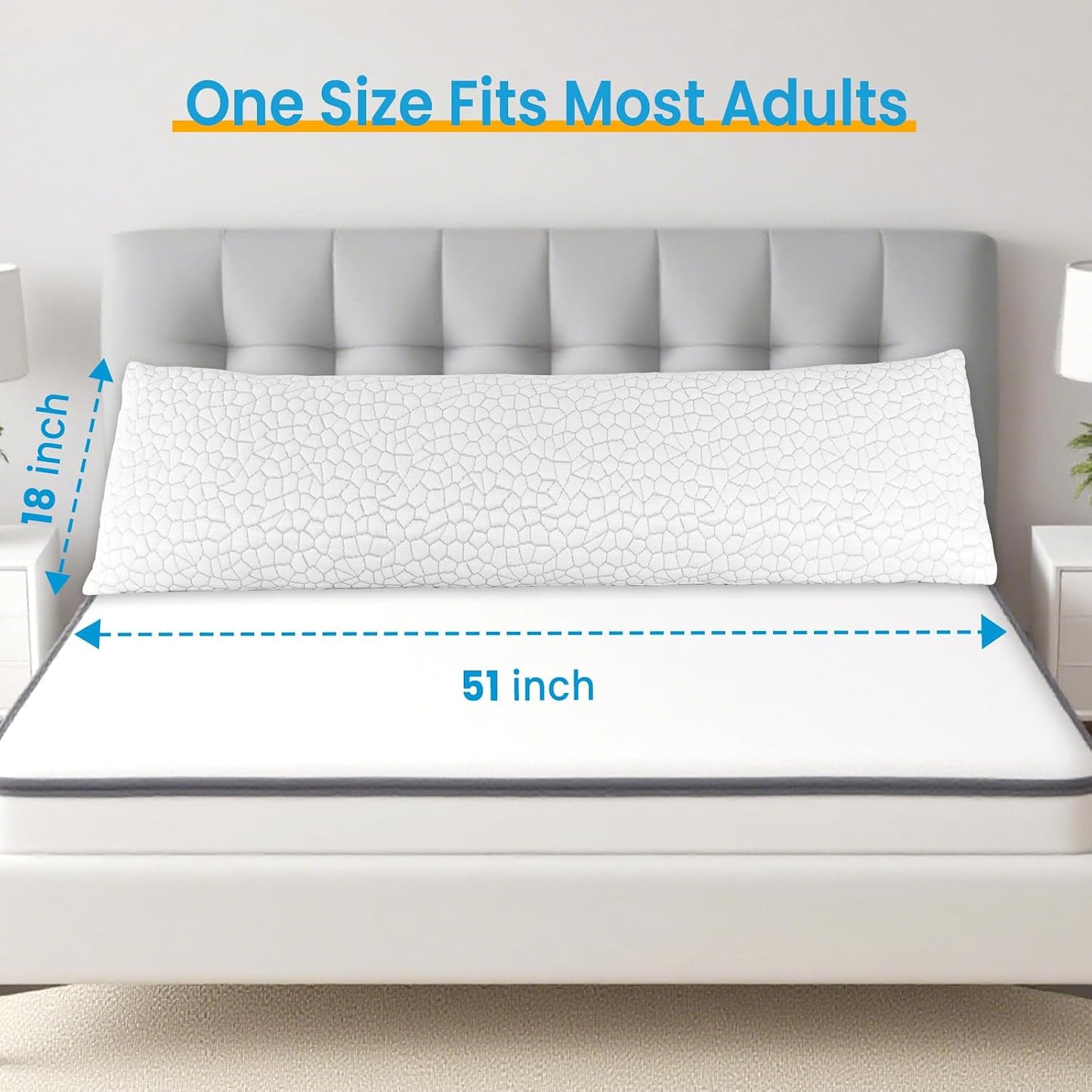 QUTOOL Cooling Pillow for Sleeping, CertiPUR-US Shredded Memory Foam Queen Pillows Set of 2, Cool Pillow for Hot Sleepers Adjustable Firm Pillow for Side, Back, Stomach Sleepers Soft Yet Support,White