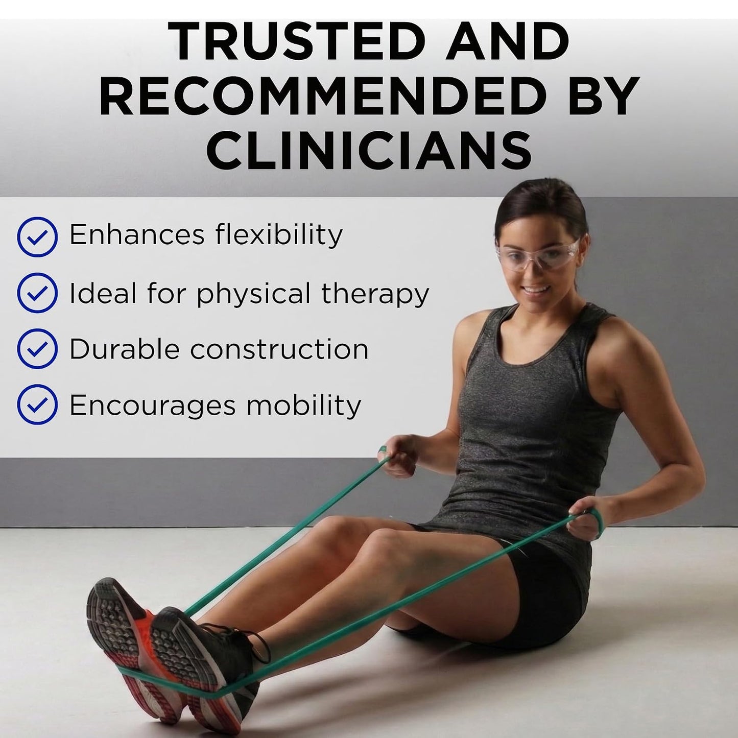 THERABAND Professional Resistance Bands Set, 7 Pack 6 ft Exercise Bands for Working Out, Stretch Bands for Physical Therapy, Pilates & Full Body Workout, Levels 1–7