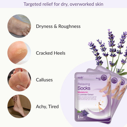 Epielle Foot Peel Mask | 2 Pairs | For Cracked Heels, Dead Skin & Calluses | Smooth & Repair Rough, Dry Skin | Beauty Gift, Spa Day, Gift Set | Korean Skincare