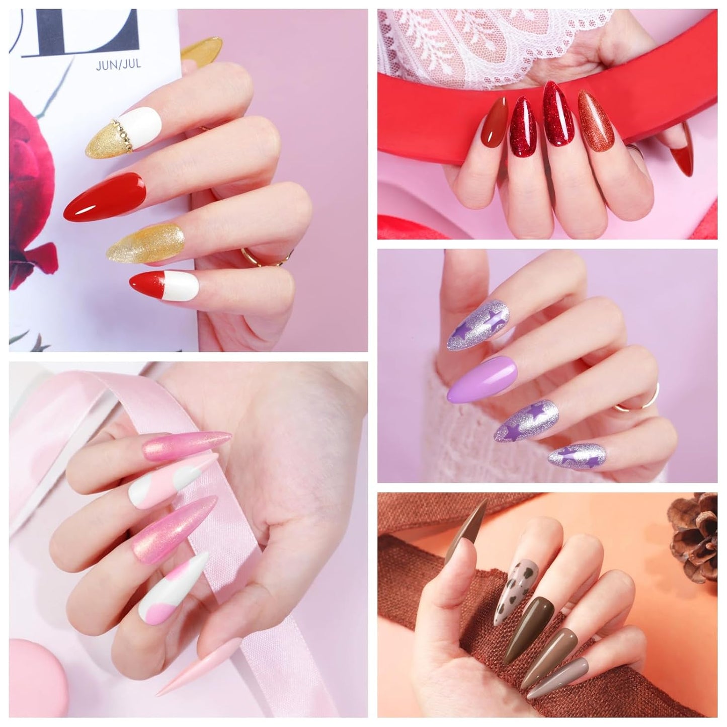 COSCELIA 53pcs Gel Nail Polish Kit with U V light and Drill Starter Kit 35 Colors Gel Nail Polish with 5pcs Top Base Coat Nail Art Professional Gel Manicure Kits Gifts for Women Teens Girls