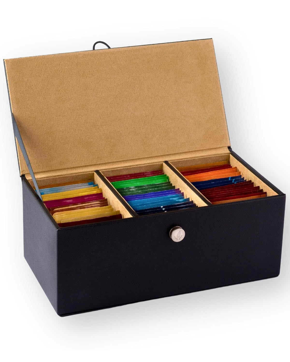 Tea Bags Variety Pack Box - Herbal and Caffeine Free Sampler Gift Set - 60 Count, 15 Different Flavors