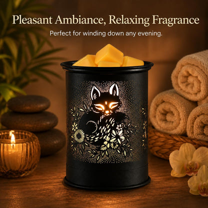 kobodon Wax Melt Warmer Metal Wax Warmer for Scented Wax Electric Fragrance Candle Oil Burner 2 in 1 Wax Melts as Gifts for Moms Grandma Women Girls(Sunflower)