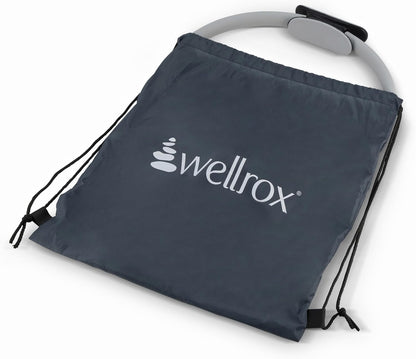 Wellrox Pilates Ring and Carrying Bag- Lightweight Magic Circle Yoga Ring- Core, Thigh and Arm Exerciser for Yoga, Pilates, Strength Training (15 inches)