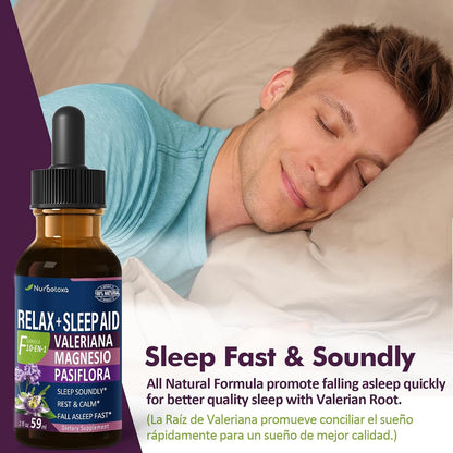 Valerian Root Sleep Aid Drops - Pasiflora y Valeriana para Dormir