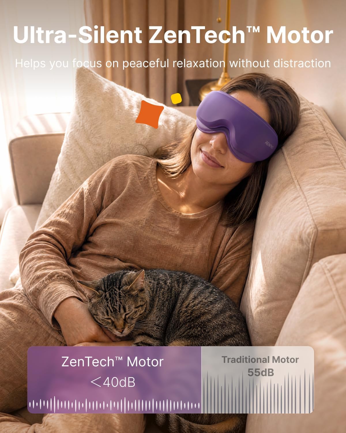 RENPHO Eyeris 1 Eye Massager with Heat, Heated Massage Eye Mask