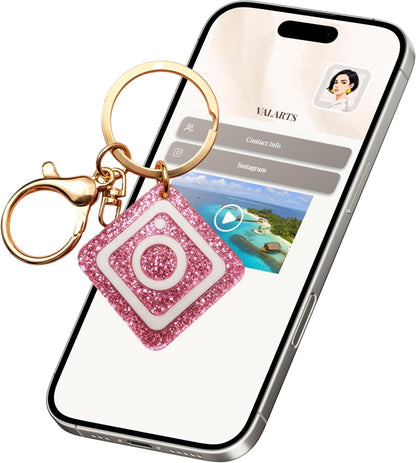 VTAG.ID NFC Digital Business Card Keychain - Tap to Share Contact & Social
