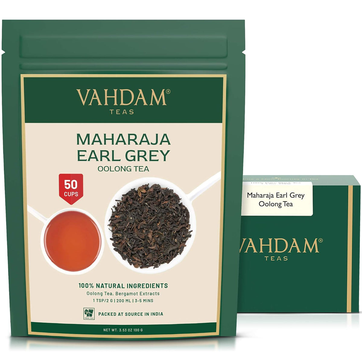 VAHDAM Instant Chai Latte(7.7oz|10 Sachets) Authentic Indian Chai Tea