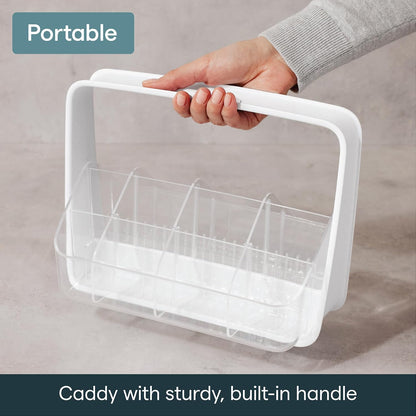 YouCopia TeaStand Tea Bag Organizer with Clear Removable Bins, Cabinet or Pantry Storage Caddy, 80-Bag