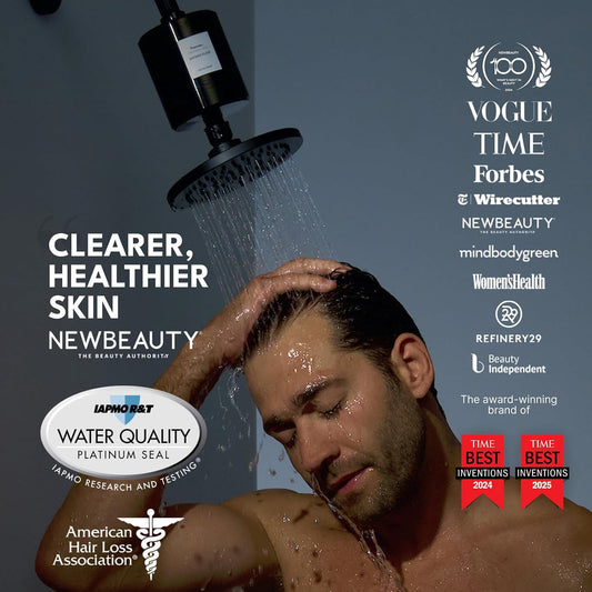 Filterbaby All-Metal Shower Filter Pro - IAPMO Certified to NSF 177 Standard, Doctor Developed, Reduces up to 99% Chlorine/Chloramine/Lead/Certain Heavy Metals,Great Water Pressure,Long Lasting,Chrome