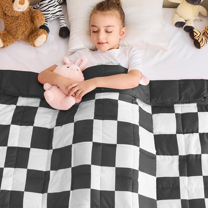 yescool Weighted Lap Pad 2 Pounds Weighted Lap Blanket, Space Plane Small Weighted Blanket, Weighted Throw Blanket Gifts for Travel Indoor Outdoor, 20"x30"