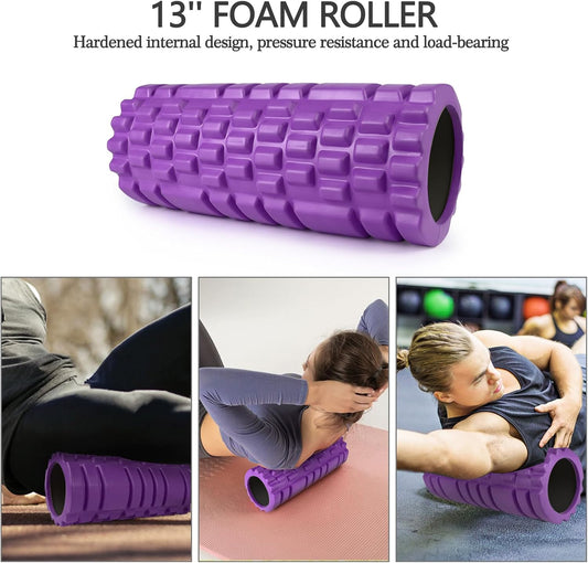 5 in 1 Foam Roller Set High Density Patented Foam Roller for Exercise