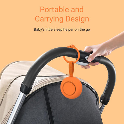 Portable Baby Sound Machine [White Noise for Babies Kids Adults][Timer Function][20 Soothing Sounds][Sleep Soother] 15 Hours Battery Life, Travel,Registry,Gifts,Shower,Clips on Baby Stroller