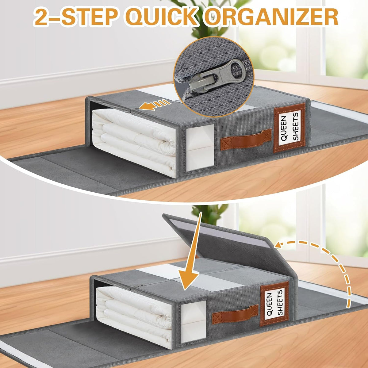 GhvyenntteS Bed Sheet Organizers and Storage, Closet Organizer