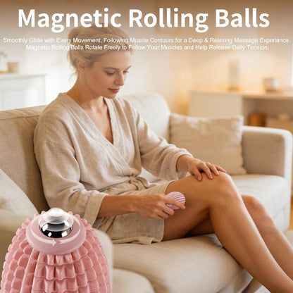 Vibrating Massage Ball for Full Body Relaxation, Silicone Trigger Point Massager Ball for Back, Neck, Foot, Muscle Recovery, Portable Rechargeable Massage Roller, 3 Vibration Modes (Black)