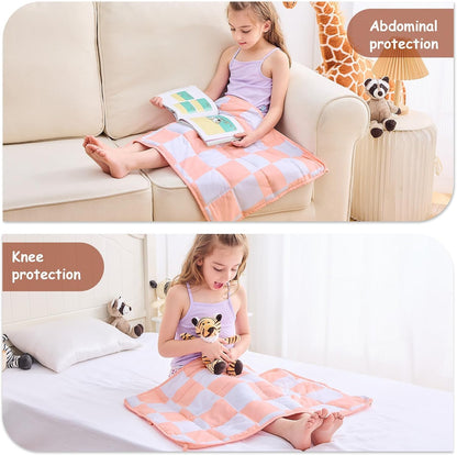 yescool Weighted Lap Pad 2 Pounds Weighted Lap Blanket, Space Plane Small Weighted Blanket, Weighted Throw Blanket Gifts for Travel Indoor Outdoor, 20"x30"